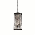 CWI Meghna 4 Light Up Chandelier With Brown Finish