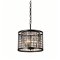 CWI Meghna 4 Light Up Chandelier With Brown Finish