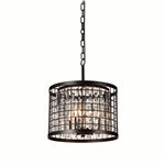 CWI Meghna 4 Light Up Chandelier With Brown Finish