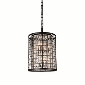 CWI Meghna 6 Light Up Chandelier With Brown Finish