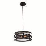 CWI Darya 2 Light Pendant With Brown Finish