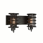 CWI Darya 2 Light Wall Sconce With Brown Finish