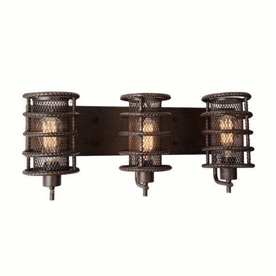 CWI Darya 3 Light Wall Sconce With Brown Finish