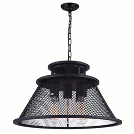 CWI Savill 5 Light Down Chandelier With Reddish Black Finish