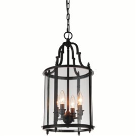 CWI Desire 4 Light Drum Shade Mini Pendant With Oil Rubbed Bronze Finish