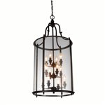 CWI Desire 12 Light Drum Shade Chandelier With Oil Rubbed Bronze Finish