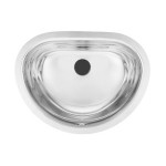 Kindred KSOV1317U 18 gauge stainless steel undermount vanity basin