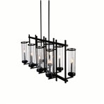 CWI Sierra 8 Light Up Chandelier With Black Finish