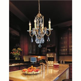 CWI Electra 4 Light Up Chandelier With Oxidized Bronze Finish