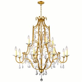 CWI Electra 12 Light Up Chandelier With Oxidized Bronze Finish