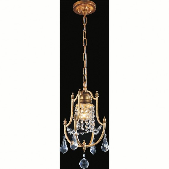 CWI Electra 1 Light Up Mini Pendant With Oxidized Bronze Finish