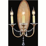 CWI Electra 3 Light Wall Sconce With Oxidized Bronze Finish