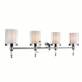 CWI Maybelle 4 Light Vanity Light With Chrome Finish