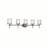 CWI Maybelle 5 Light Vanity Light With Chrome Finish