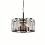 CWI Jacquet 8 Light Chandelier With Black Finish