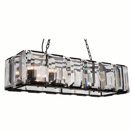 CWI Jacquet 12 Light Chandelier With Black Finish