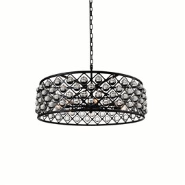 CWI Renous 8 Light Chandelier With Black Finish