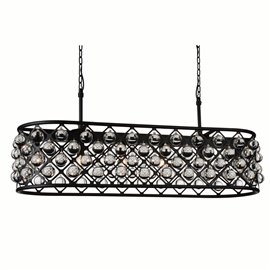 CWI Renous 6 Light Chandelier With Black Finish