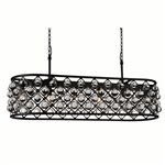 CWI Renous 6 Light Chandelier With Black Finish