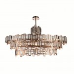 CWI Quida 21 Light Down Chandelier With Champagne Finish