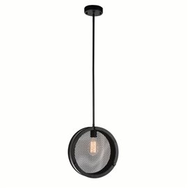 CWI Tigris 1 Light Up Pendant With Black Finish