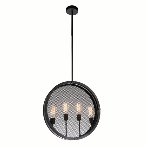 CWI Tigris 4 Light Up Pendant With Black Finish