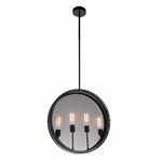 CWI Tigris 4 Light Up Pendant With Black Finish