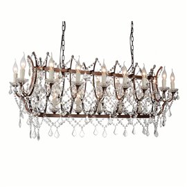CWI Phraya 21 Light Up Chandelier With Light Brown Finish