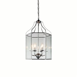 CWI Maury 6 Light Up Chandelier With Chrome Finish