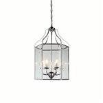 CWI Maury 6 Light Up Chandelier With Chrome Finish