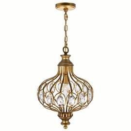 CWI Altair 1 Light Chandelier With Antique Bronze Finish