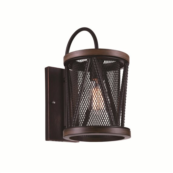 CWI Parsh 1 Light Wall Sconce With Pewter Finish