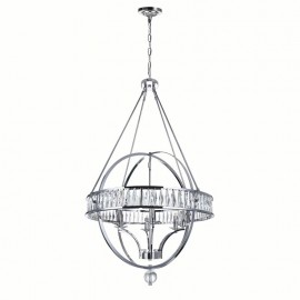 CWI Arkansas 6 Light Chandelier With Chrome Finish