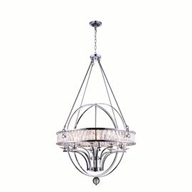 CWI Arkansas 12 Light Chandelier With Chrome Finish