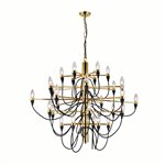 CWI Hayden 30 Light Chandelier With Gold Finish