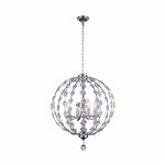 CWI Esia 4 Light Chandelier With Chrome Finish