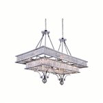 CWI Shalia 16 Light Island Chandelier With Chrome Finish