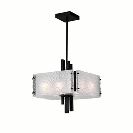 CWI Assunta 6 Light Pendant With Black Finish