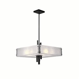 CWI Assunta 10 Light Chandelier With Black Finish