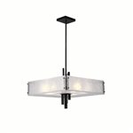 CWI Assunta 10 Light Chandelier With Black Finish