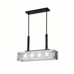 CWI Assunta 4 Light Chandelier With Black Finish