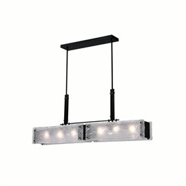 CWI Assunta 6 Light Chandelier With Black Finish