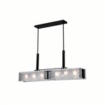 CWI Assunta 6 Light Chandelier With Black Finish