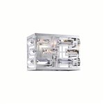 CWI Petia 1 Light Vanity Light With Chrome Finish