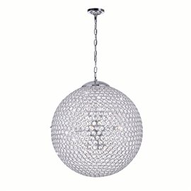 CWI Globe 9 Light Chandelier With Chrome Finish