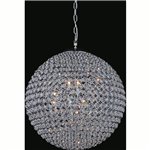 CWI Globe 26 Light Chandelier With Chrome Finish