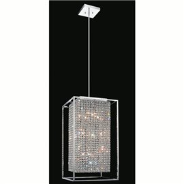 CWI Cube 11 Light Chandelier With Chrome Finish