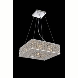 CWI Dannie 8 Light Chandelier With Chrome Finish