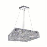 CWI Dannie 8 Light Chandelier With Chrome Finish