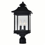 CWI Cleveland 2 Light Black Outdoor Lantern Head